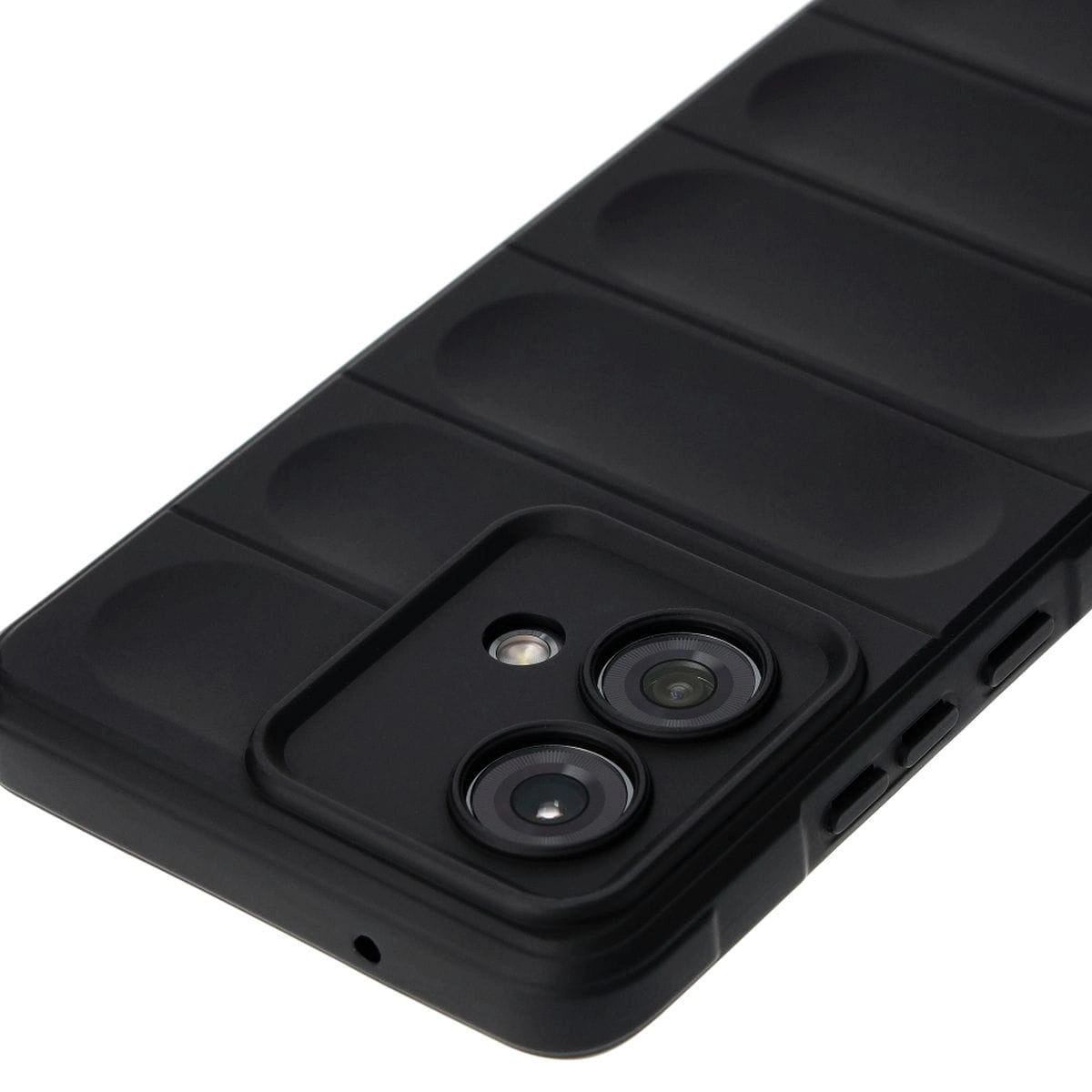 Robuste Handyhülle für Motorola Edge 40 Neo, Bizon Case Tur, Schwarz