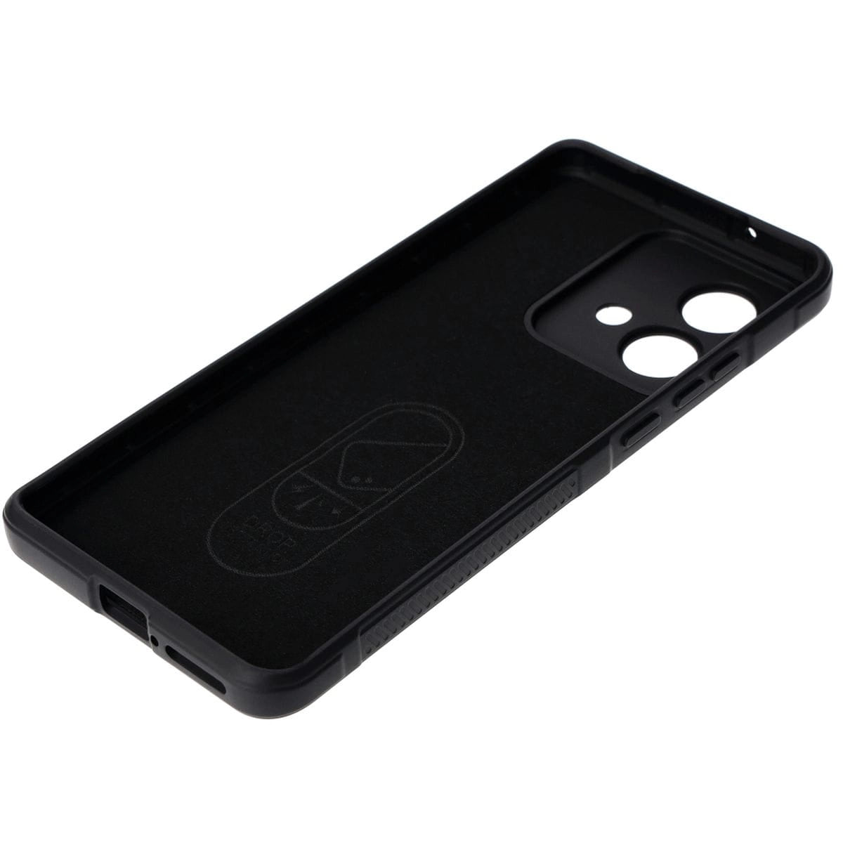 Robuste Handyhülle für Motorola Edge 40 Neo, Bizon Case Tur, Schwarz