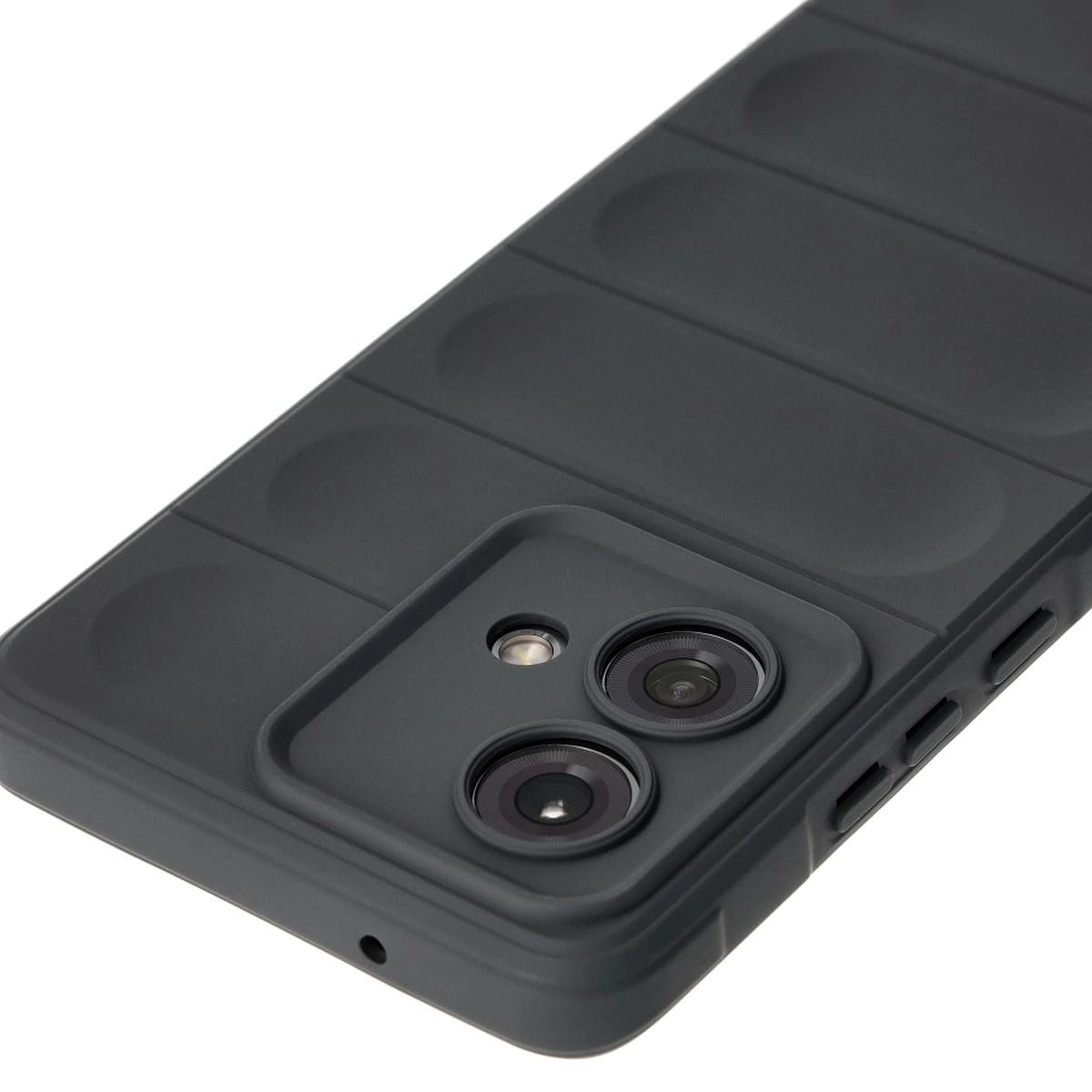Robuste Handyhülle für Motorola Edge 40 Neo, Bizon Case Tur, Grau
