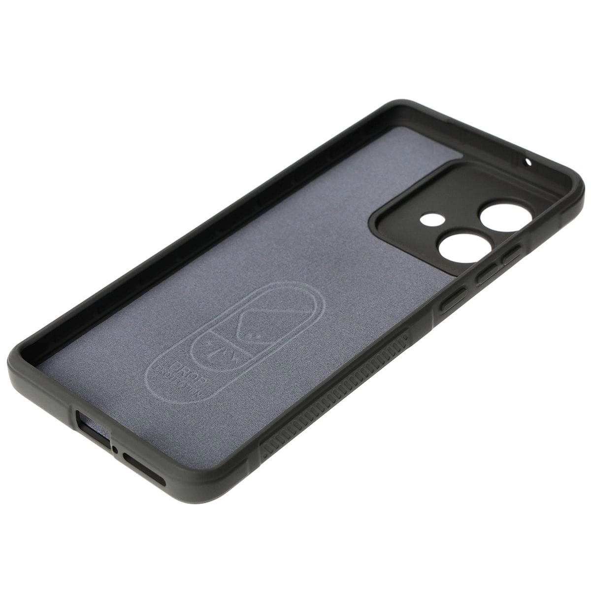 Robuste Handyhülle für Motorola Edge 40 Neo, Bizon Case Tur, Grau