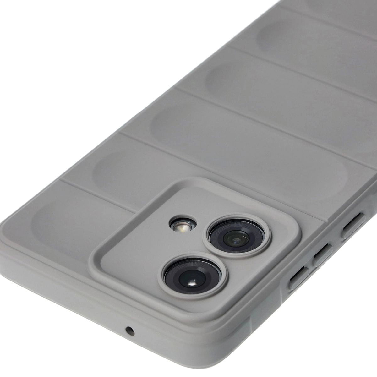 Robuste Handyhülle für Motorola Edge 40 Neo, Bizon Case Tur, Hellgrau