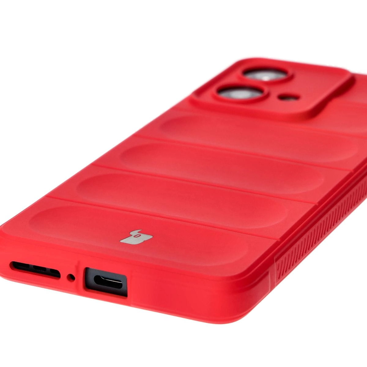 Robuste Handyhülle für Motorola Edge 40 Neo, Bizon Case Tur, Rot