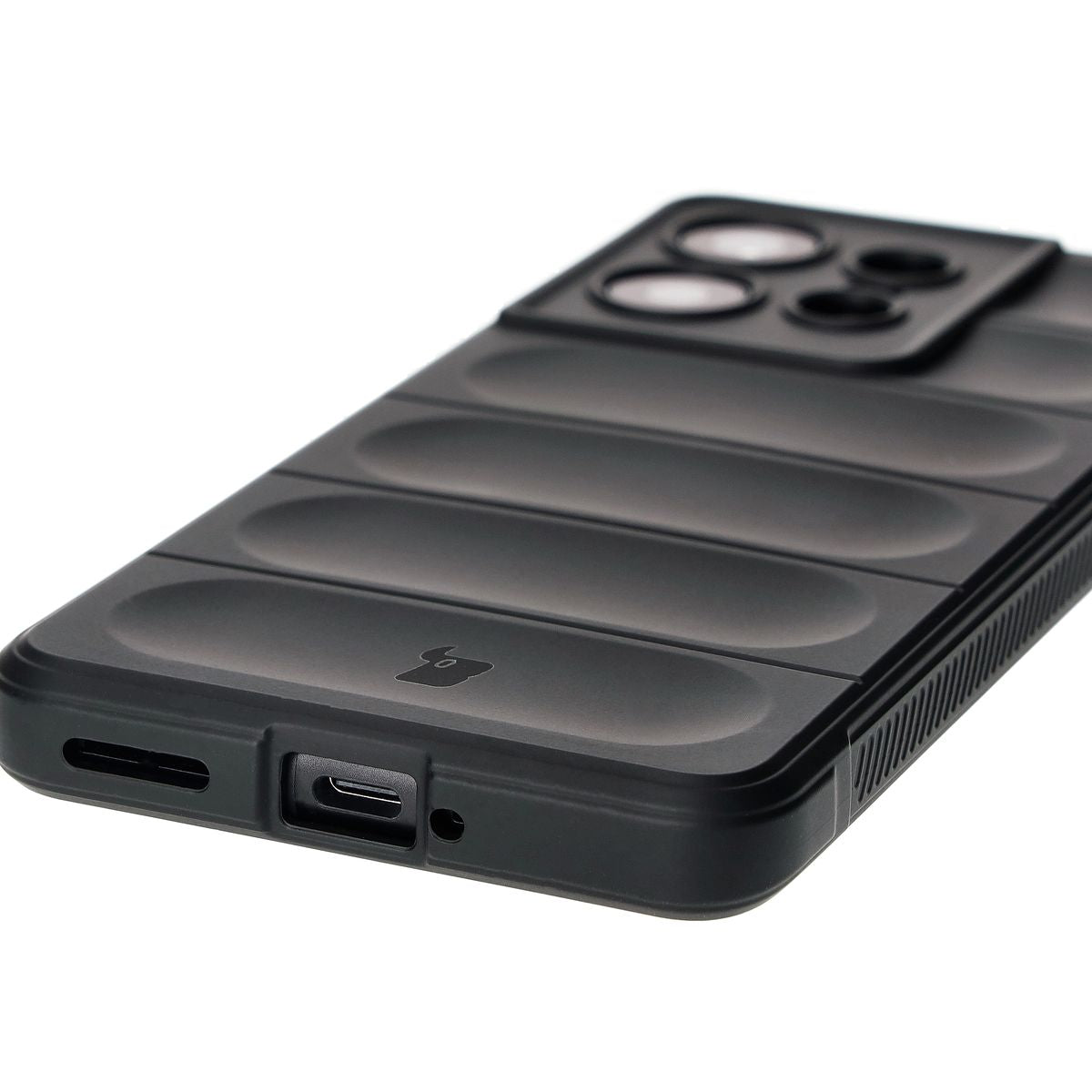 Robuste Handyhülle für Motorola Edge 50 Pro, Bizon Case Tur, Schwarz