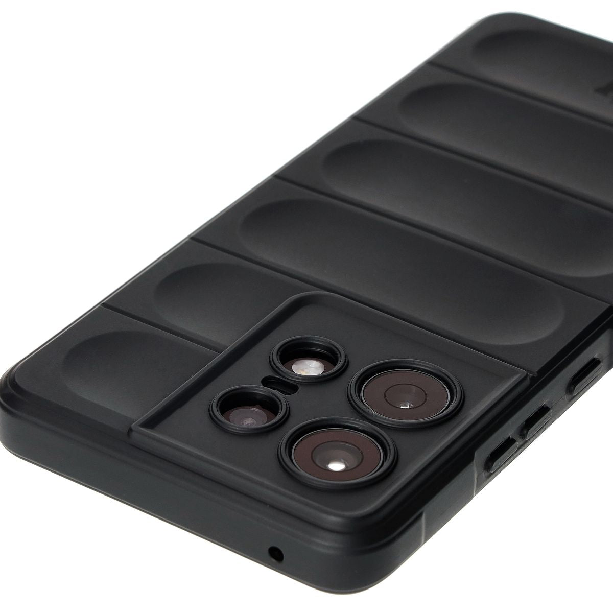 Robuste Handyhülle für Motorola Edge 50 Pro, Bizon Case Tur, Schwarz
