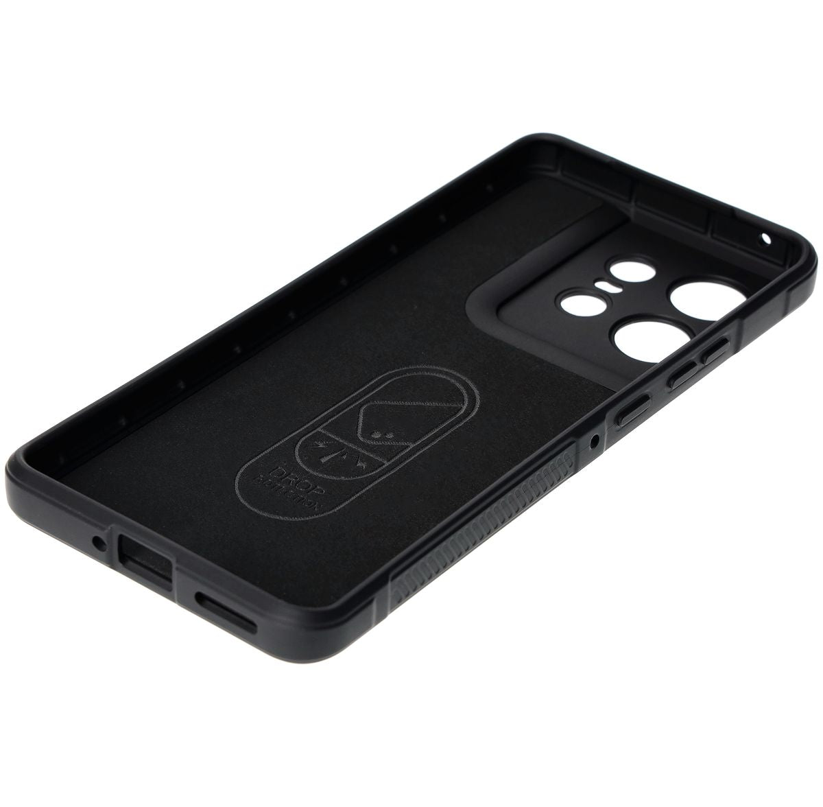 Robuste Handyhülle für Motorola Edge 50 Pro, Bizon Case Tur, Schwarz