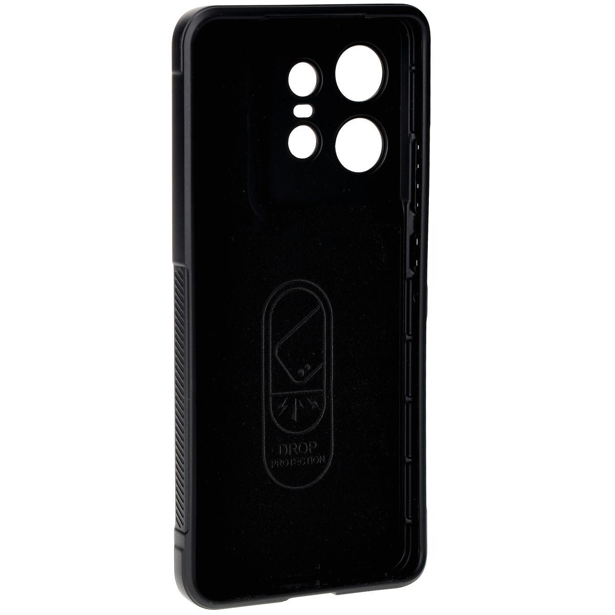 Robuste Handyhülle für Motorola Edge 50 Pro, Bizon Case Tur, Schwarz