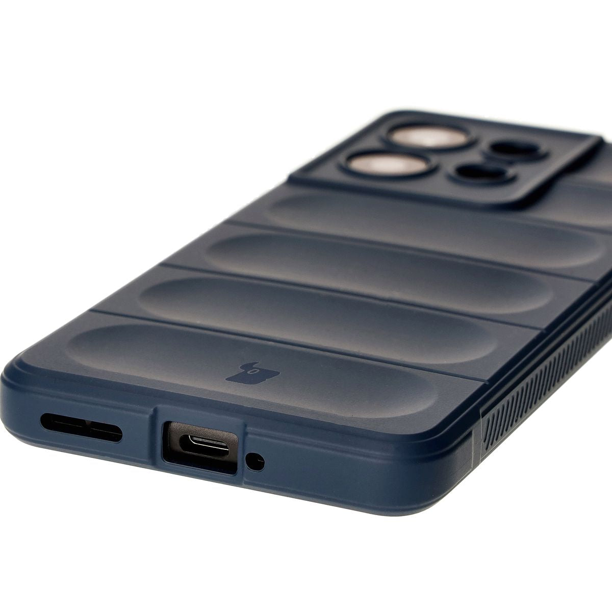 Robuste Handyhülle für Motorola Edge 50 Pro, Bizon Case Tur, Dunkelblau
