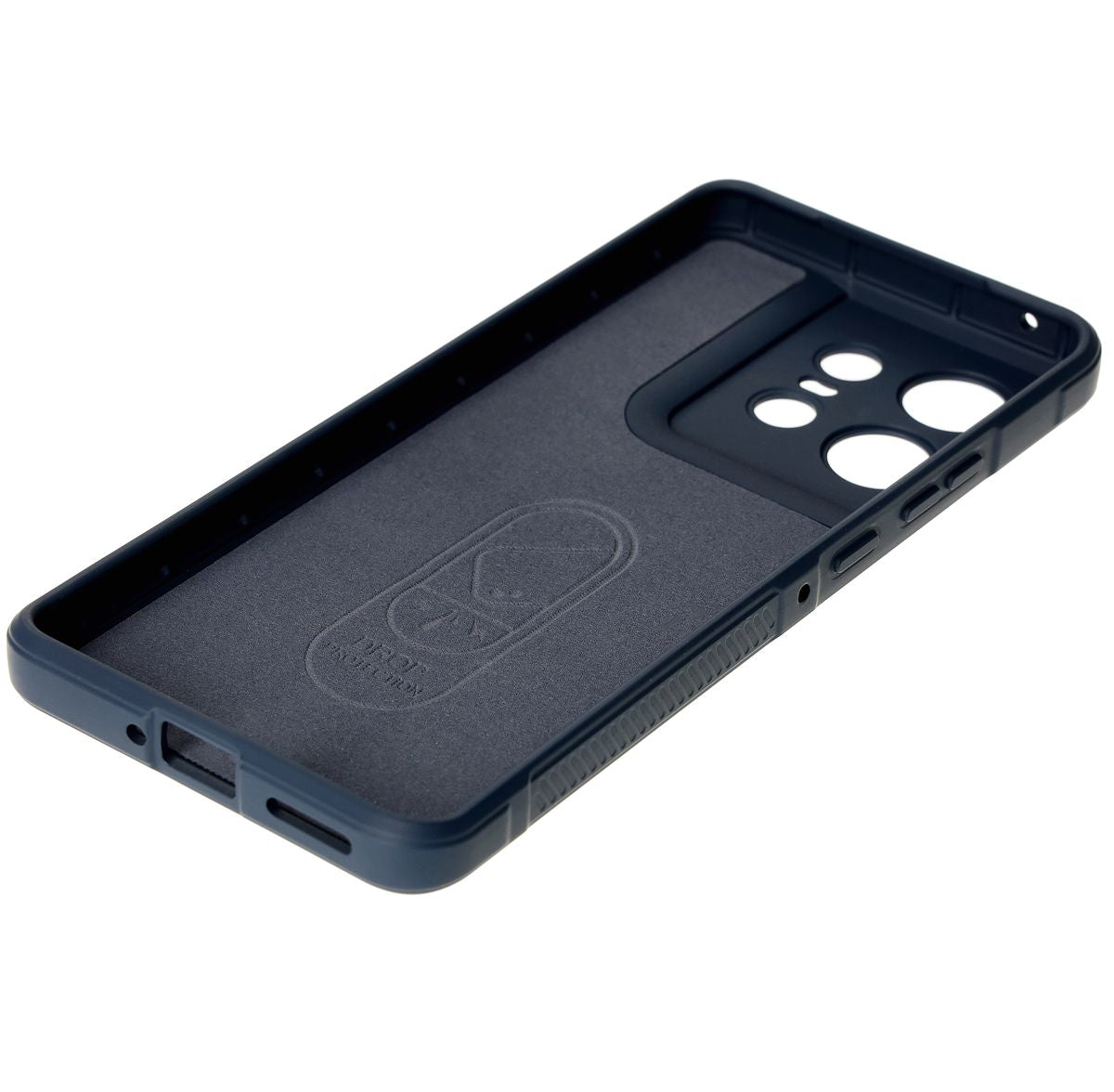Robuste Handyhülle für Motorola Edge 50 Pro, Bizon Case Tur, Dunkelblau
