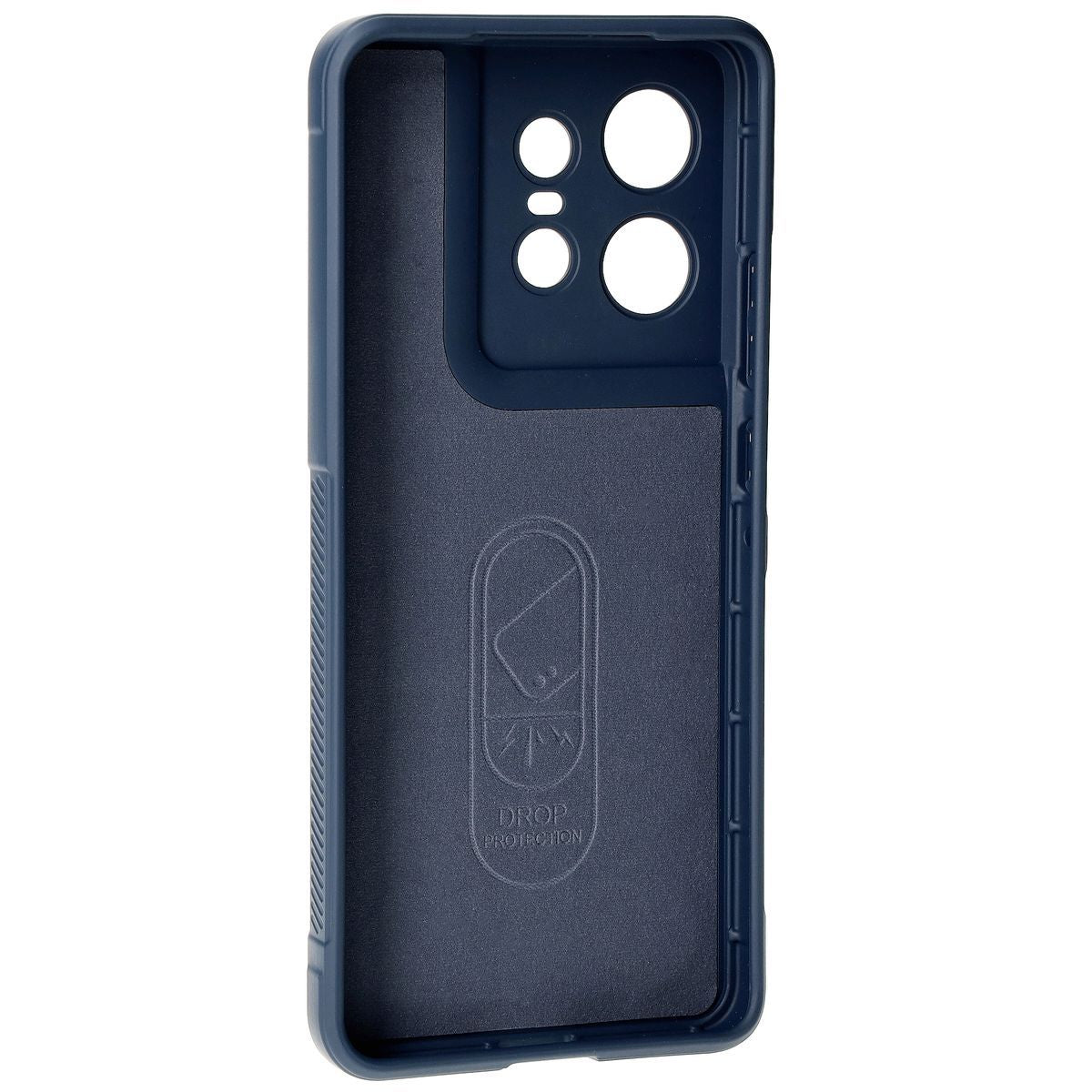 Robuste Handyhülle für Motorola Edge 50 Pro, Bizon Case Tur, Dunkelblau