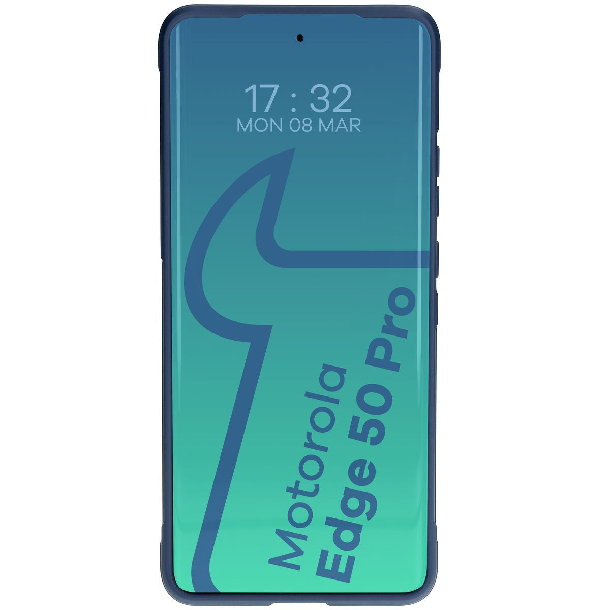 Robuste Handyhülle für Motorola Edge 50 Pro, Bizon Case Tur, Dunkelblau