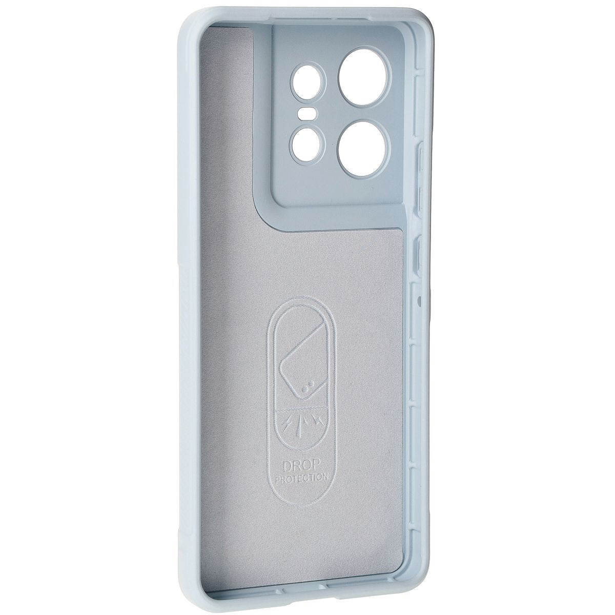 Robuste Handyhülle für Motorola Edge 50 Pro, Bizon Case Tur, Hellblau