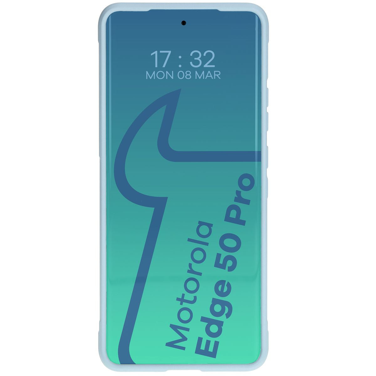 Robuste Handyhülle für Motorola Edge 50 Pro, Bizon Case Tur, Hellblau
