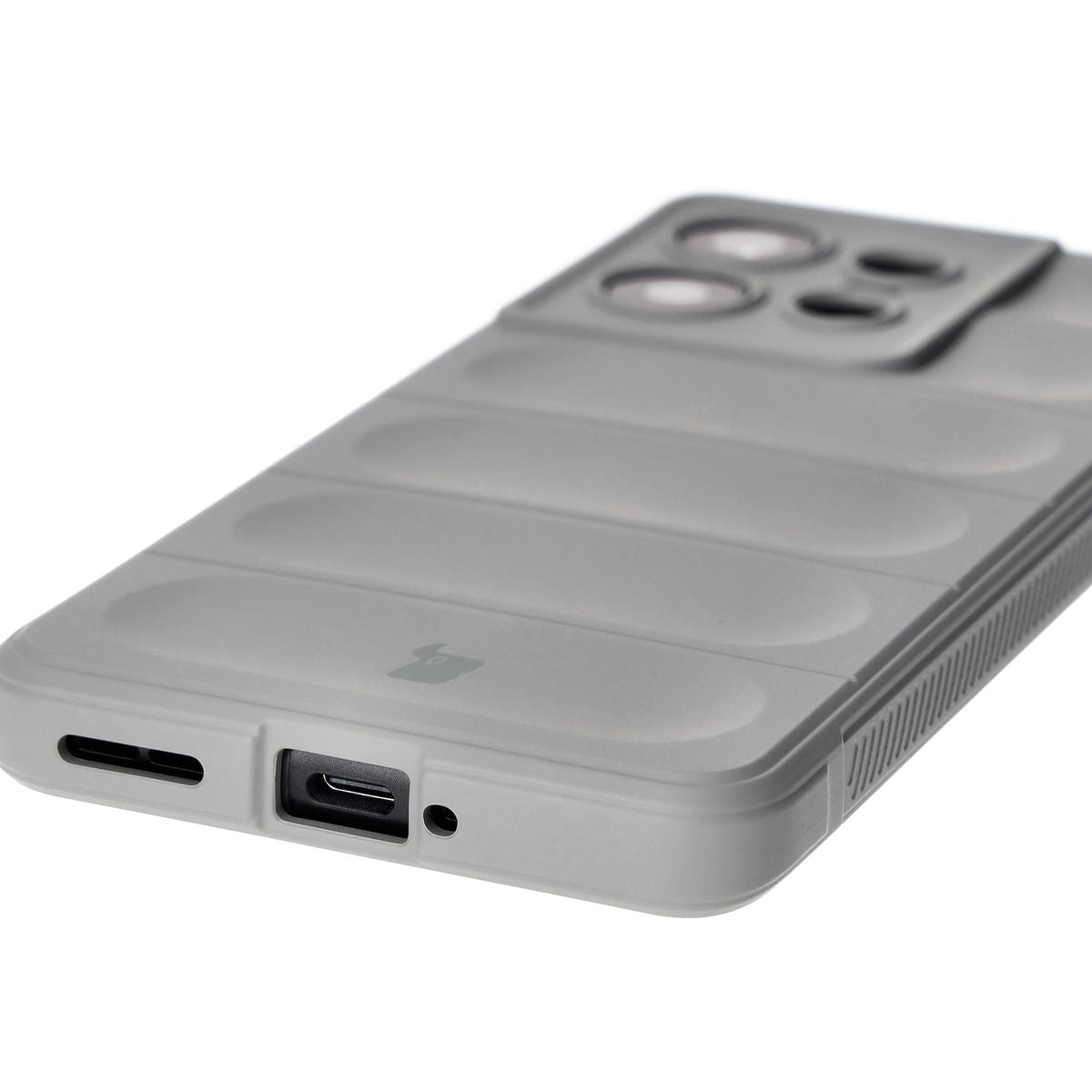 Robuste Handyhülle für Motorola Edge 50 Pro, Bizon Case Tur, Hellgrau