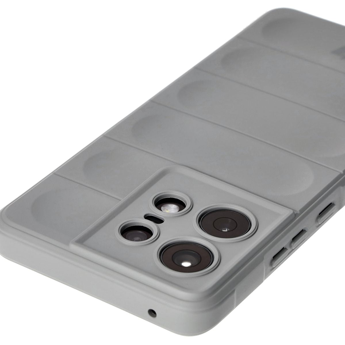 Robuste Handyhülle für Motorola Edge 50 Pro, Bizon Case Tur, Hellgrau
