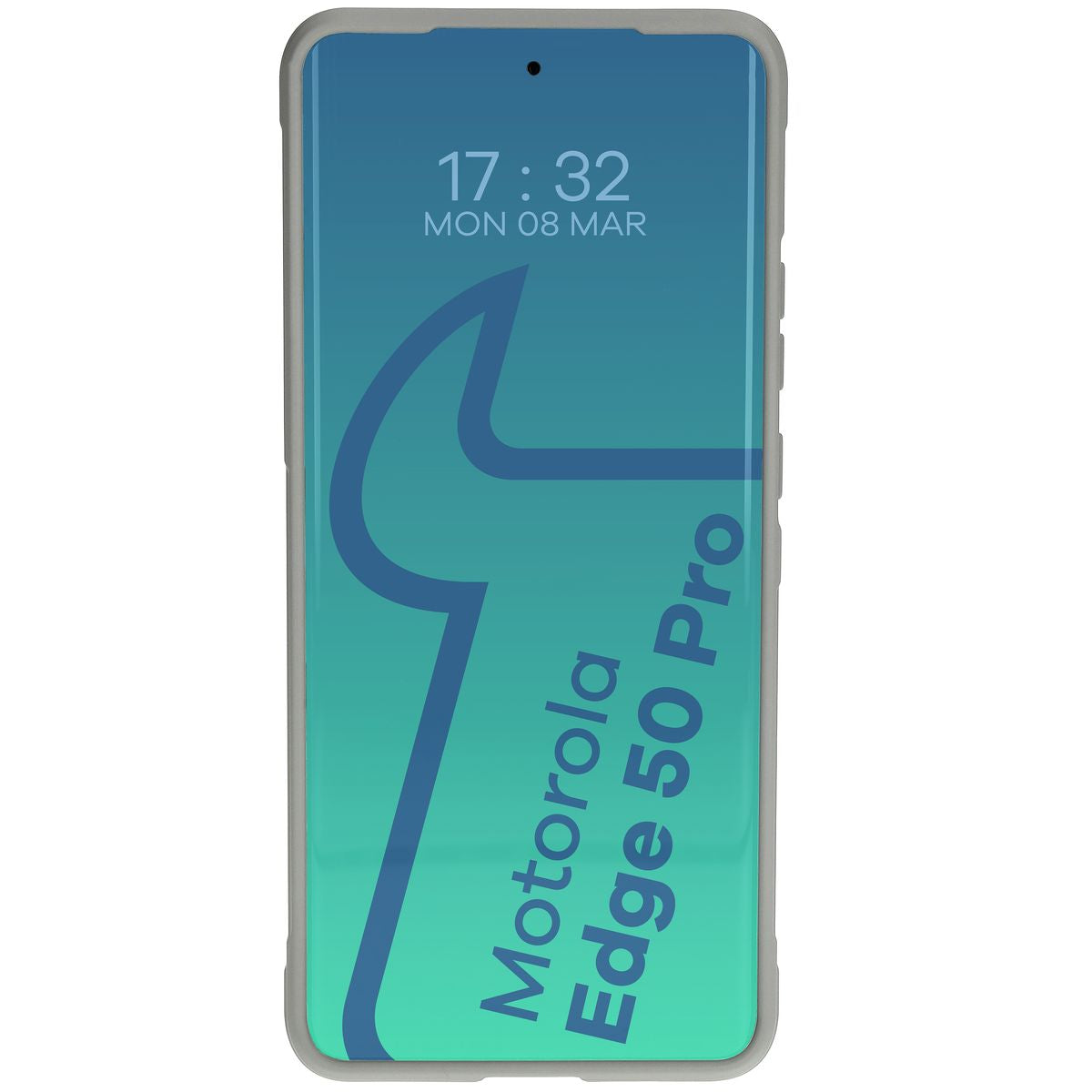 Robuste Handyhülle für Motorola Edge 50 Pro, Bizon Case Tur, Hellgrau