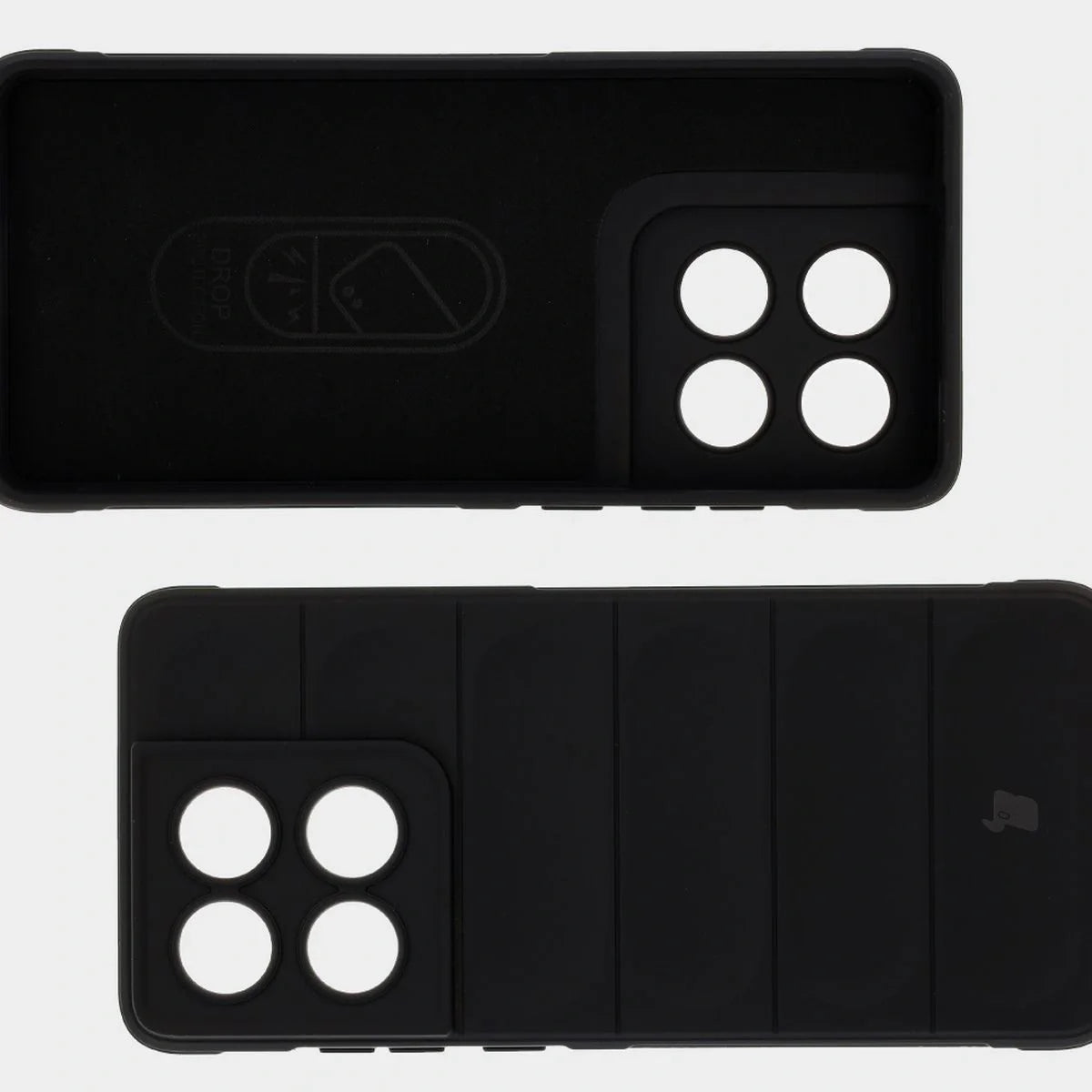 Robuste Handyhülle für Motorola Edge 60 / 60 Fusion, Bizon Case Tur, Schwarz