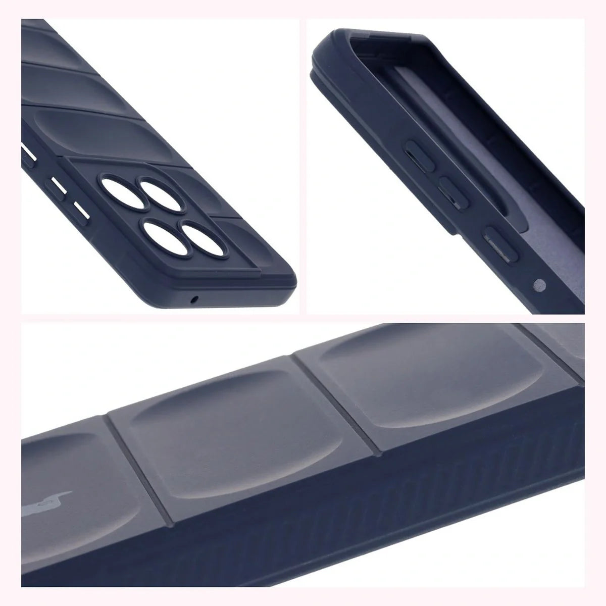 Robuste Handyhülle für Motorola Edge 60 / 60 Fusion, Bizon Case Tur, Dunkelblau