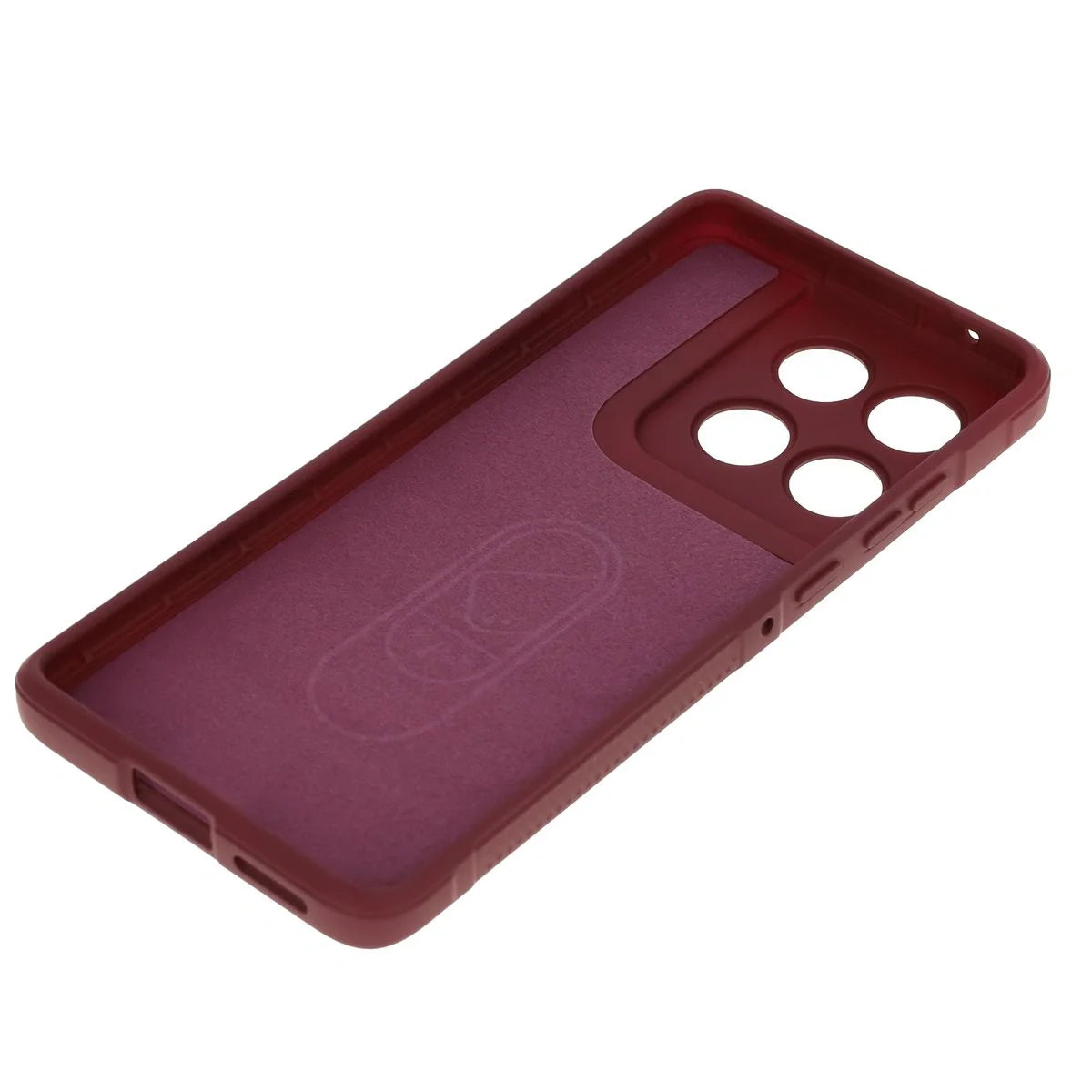 Robuste Handyhülle für Motorola Edge 60 / 60 Fusion, Bizon Case Tur, Burgunderrot