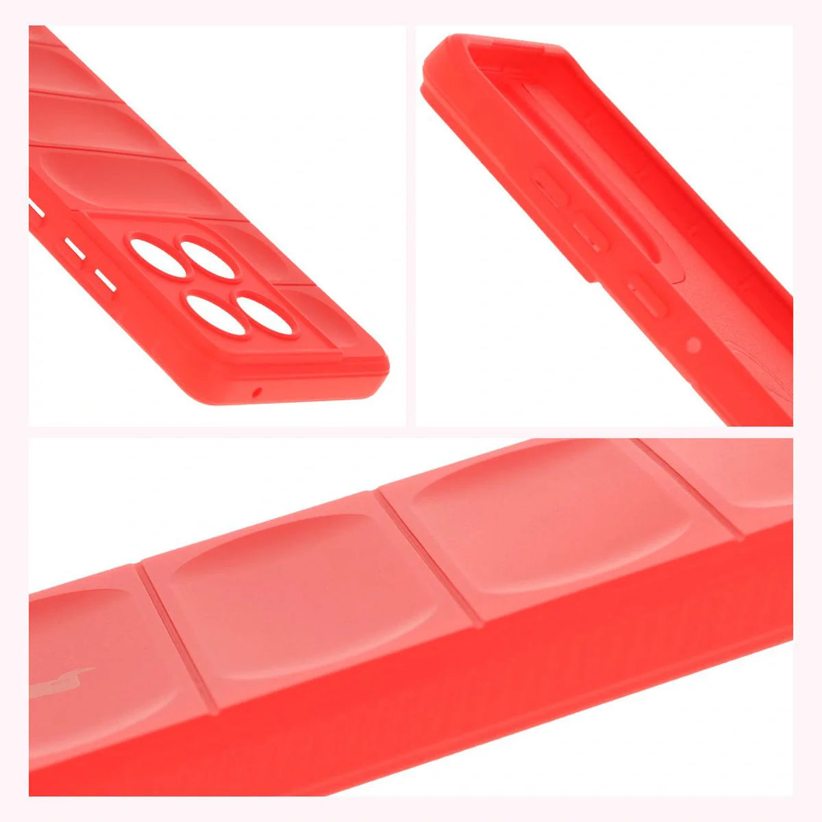 Robuste Handyhülle für Motorola Edge 60 / 60 Fusion, Bizon Case Tur, Rot