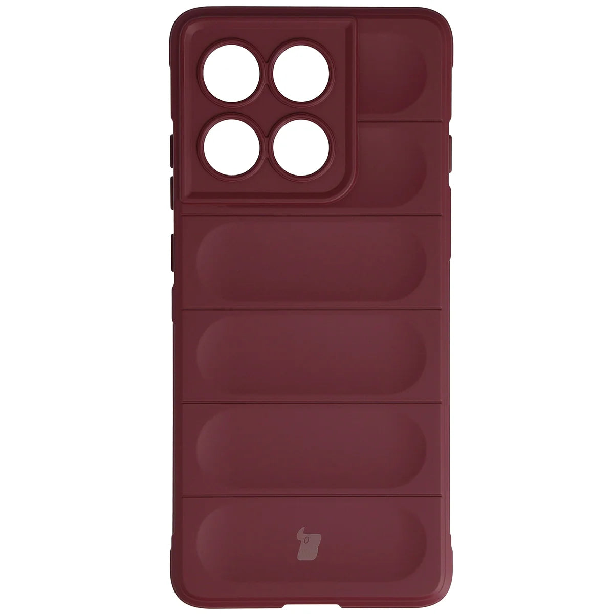 Robuste Handyhülle für Motorola Edge 60 Pro, Bizon Case Tur, Burgunderrot