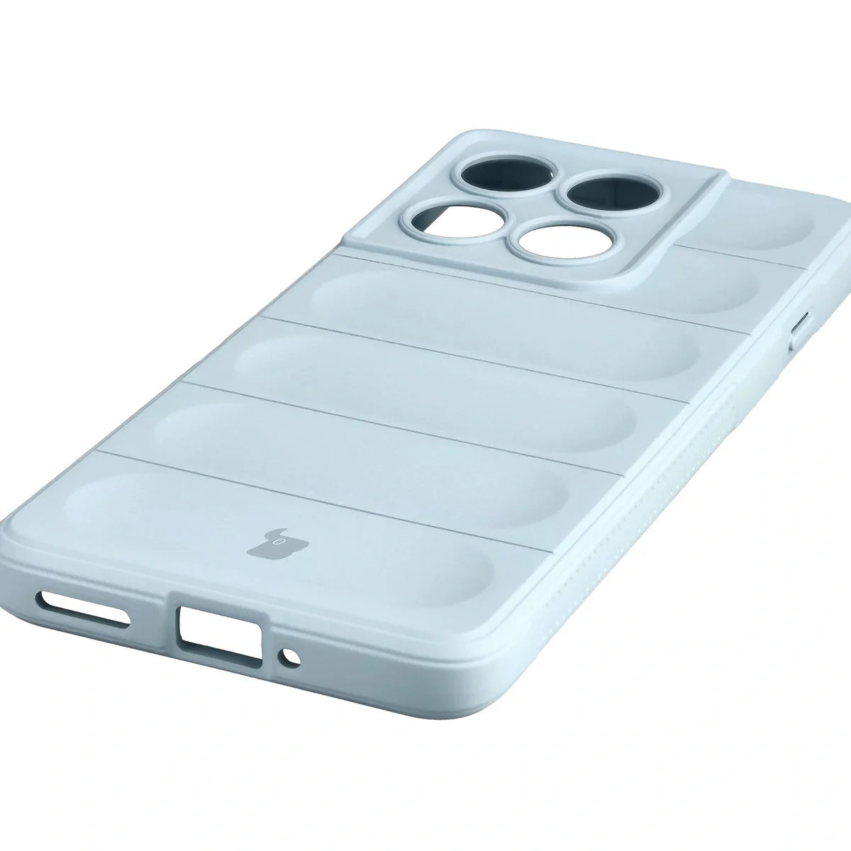 Robuste Handyhülle für Motorola Edge 60 Pro, Bizon Case Tur, Hellblau
