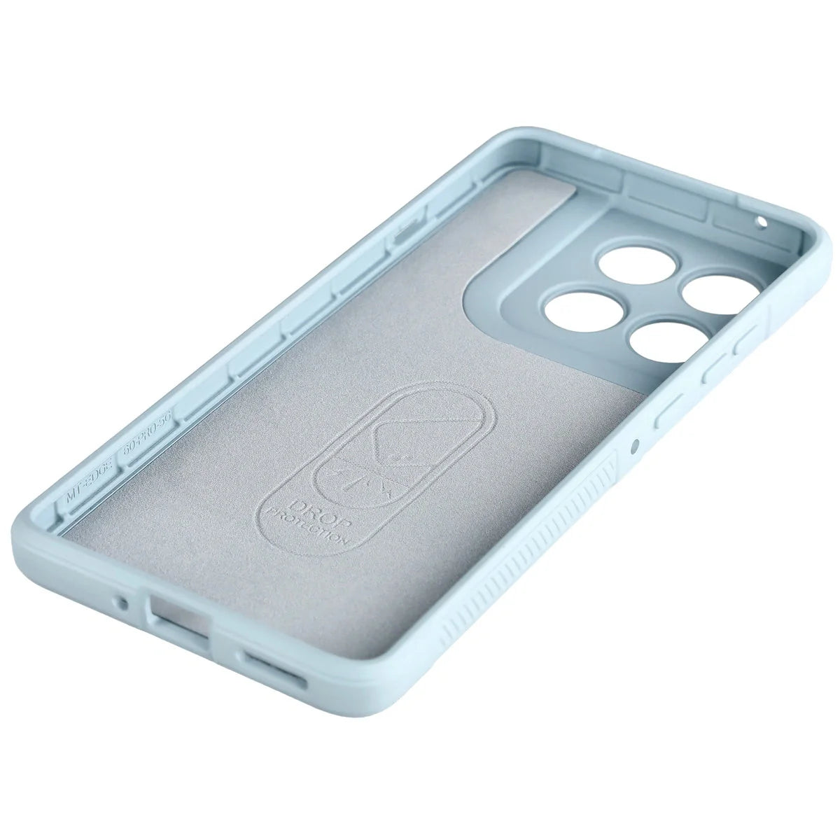 Robuste Handyhülle für Motorola Edge 60 Pro, Bizon Case Tur, Hellblau
