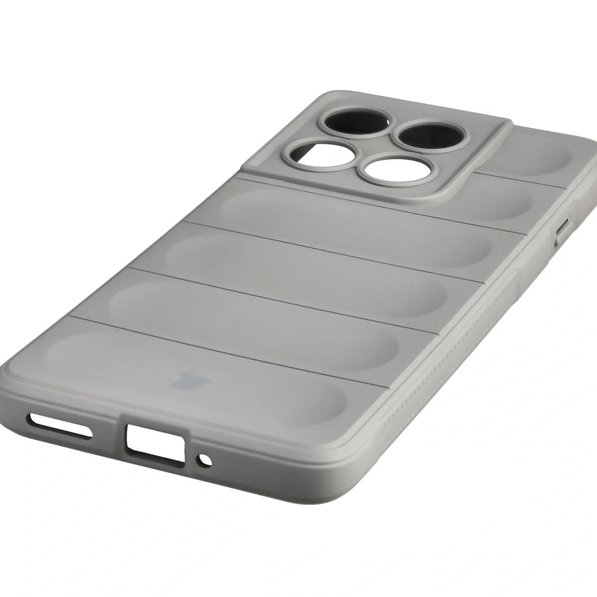 Robuste Handyhülle für Motorola Edge 60 Pro, Bizon Case Tur, Hellgrau