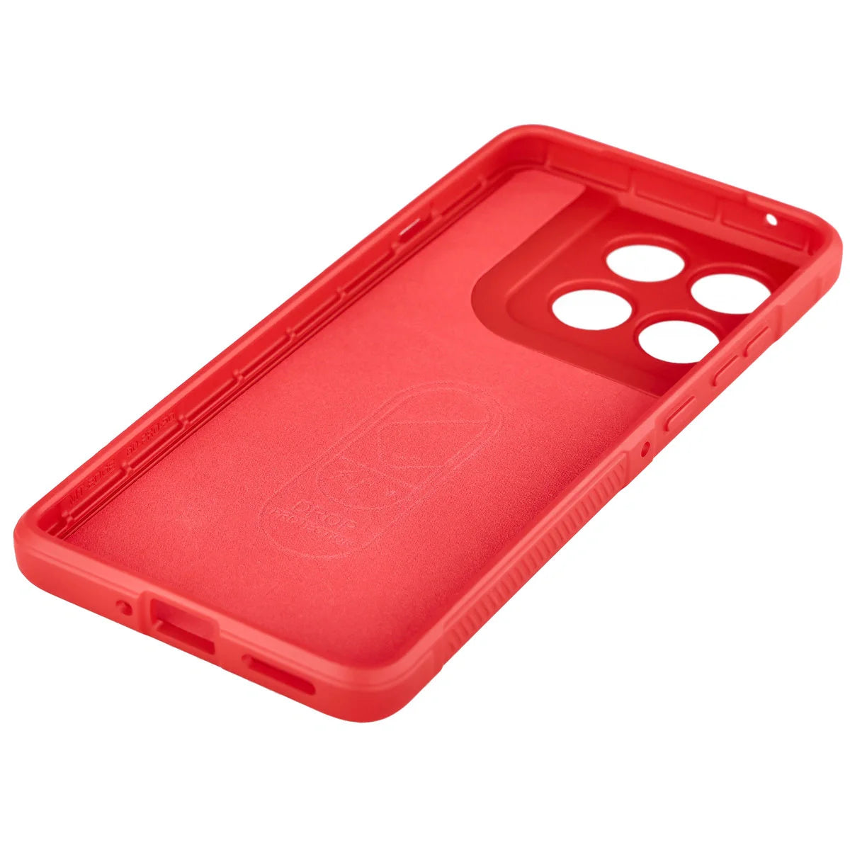 Robuste Handyhülle für Motorola Edge 60 Pro, Bizon Case Tur, Rot
