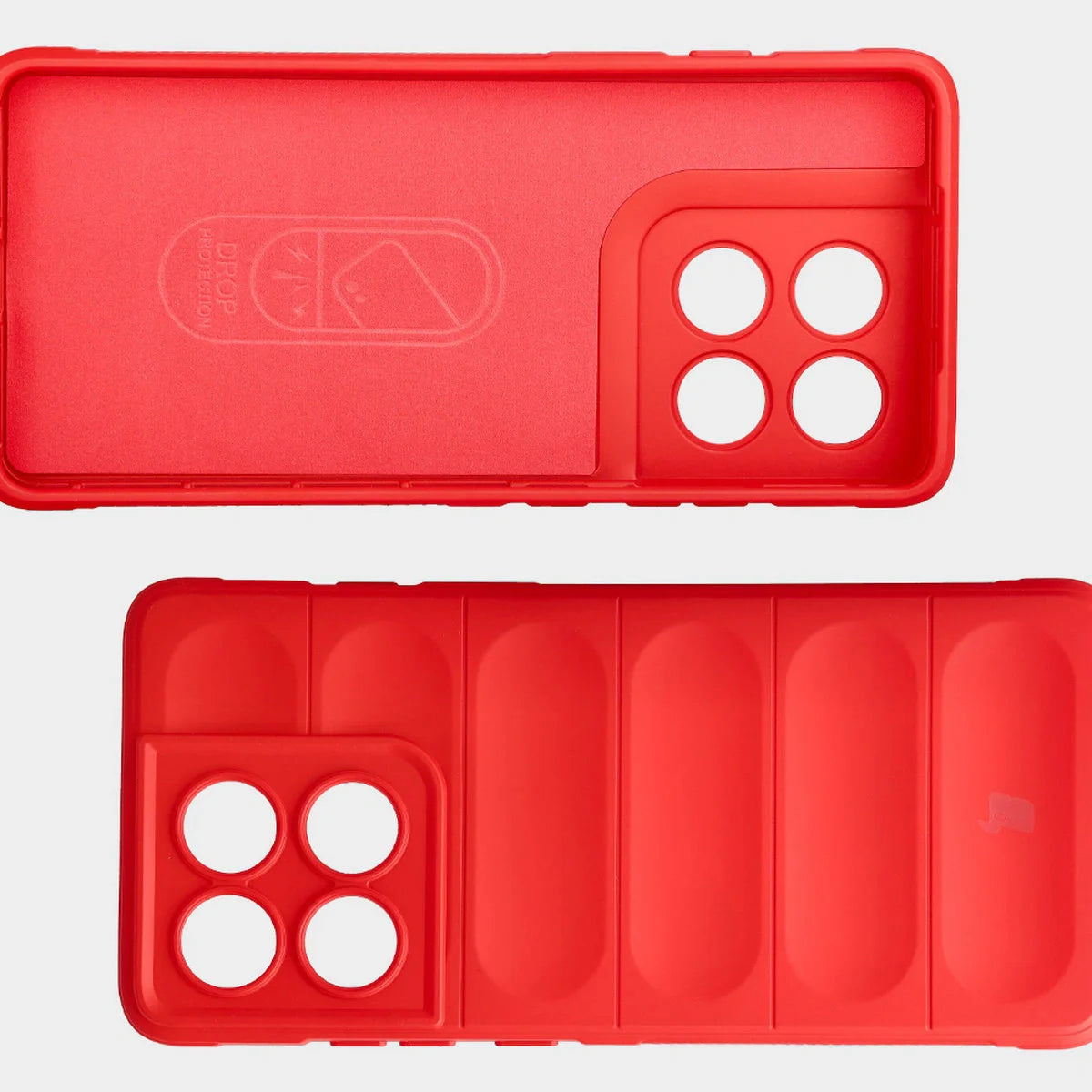Robuste Handyhülle für Motorola Edge 60 Pro, Bizon Case Tur, Rot