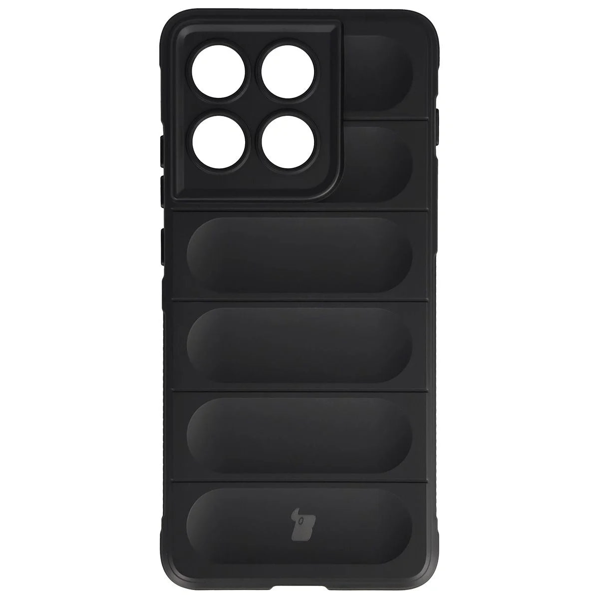 Robuste Handyhülle für Motorola Edge 70, Bizon Case Tur, Schwarz