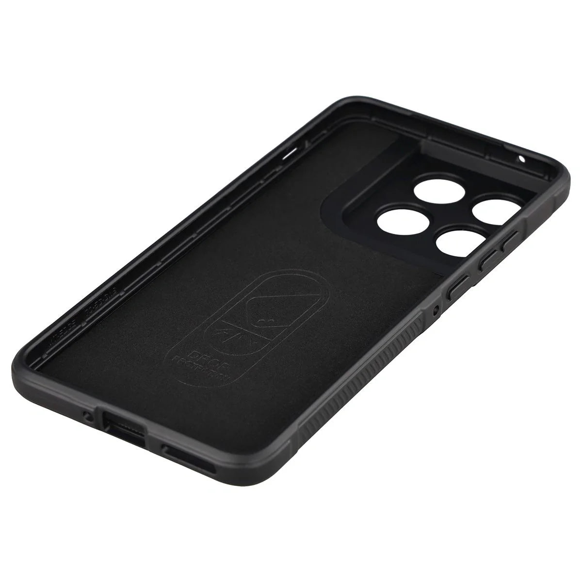 Robuste Handyhülle für Motorola Edge 70, Bizon Case Tur, Schwarz