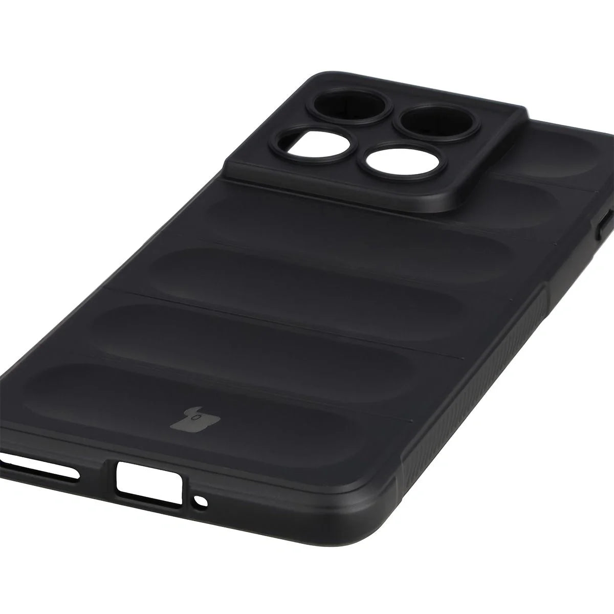 Robuste Handyhülle für Motorola Edge 70, Bizon Case Tur, Schwarz