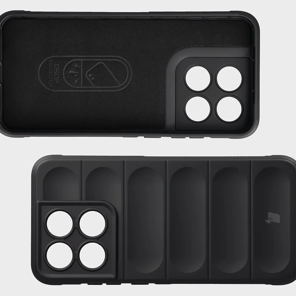 Robuste Handyhülle für Motorola Edge 70 Fusion, Bizon Case Tur, Schwarz