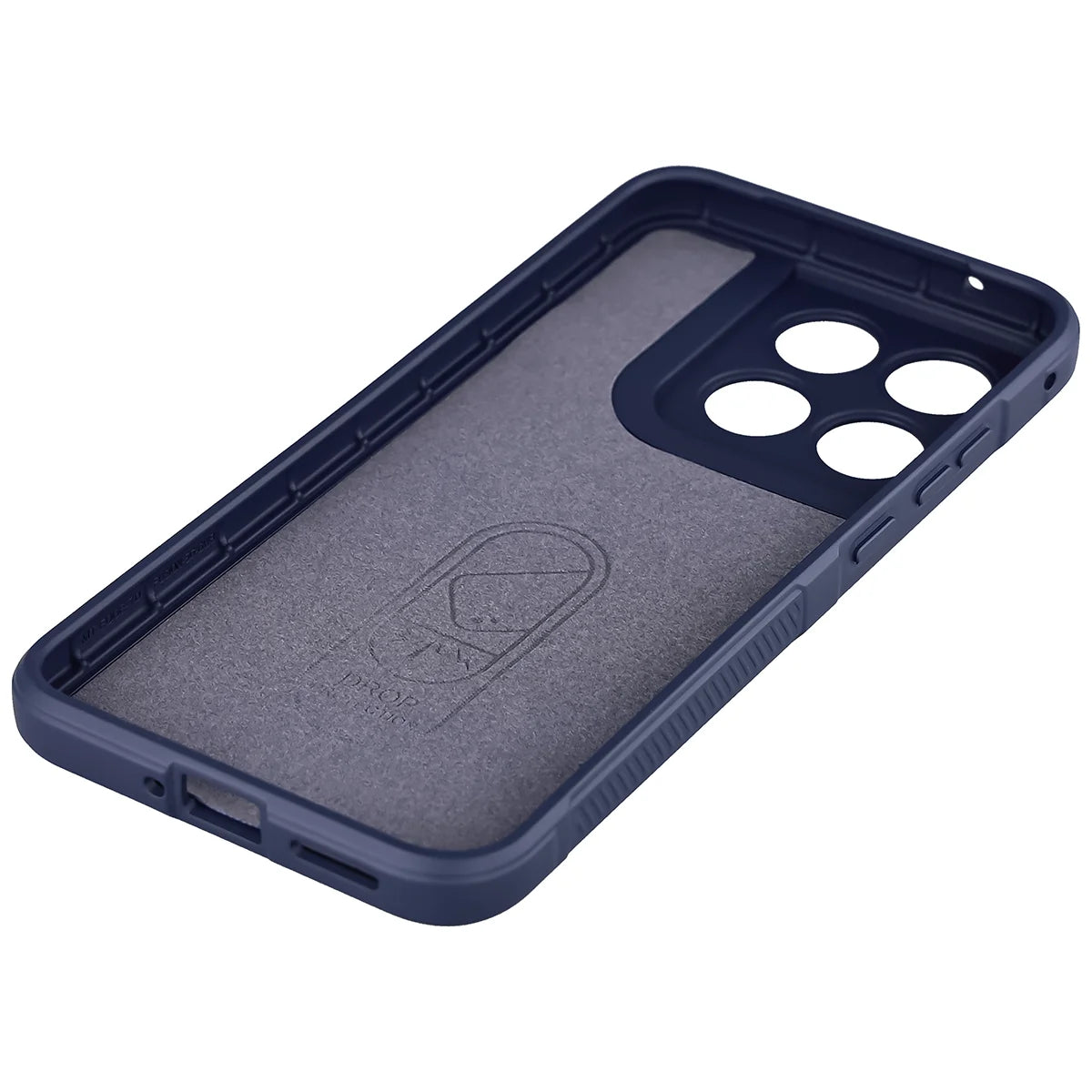 Robuste Handyhülle für Motorola Edge 70 Fusion, Bizon Case Tur, Dunkelblau