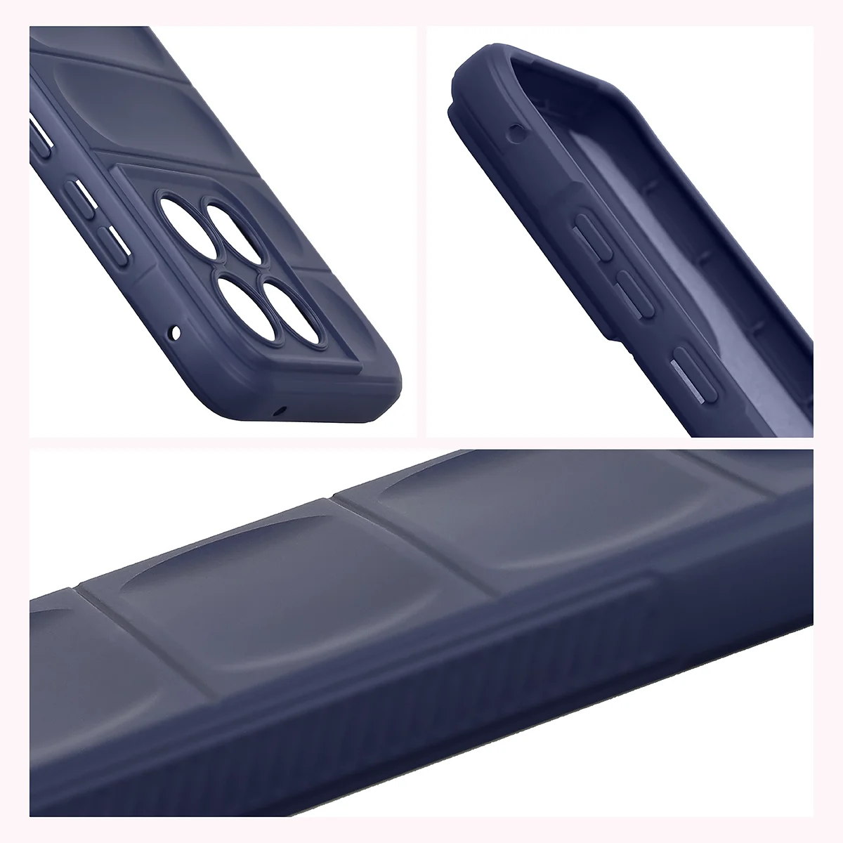 Robuste Handyhülle für Motorola Edge 70 Fusion, Bizon Case Tur, Dunkelblau