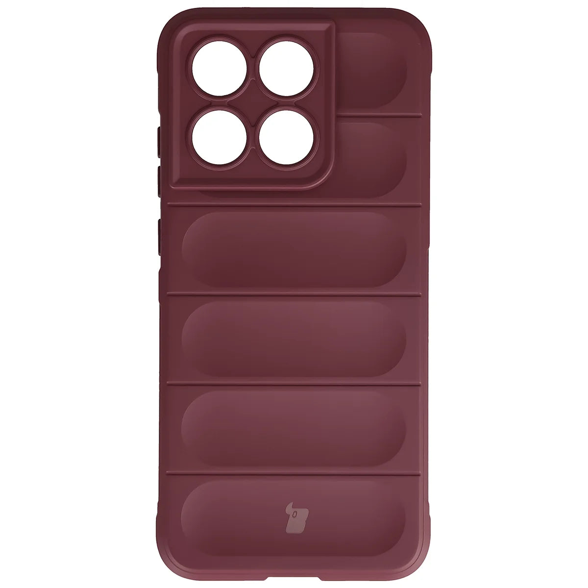Robuste Handyhülle für Motorola Edge 70 Fusion, Bizon Case Tur, Burgunderrot