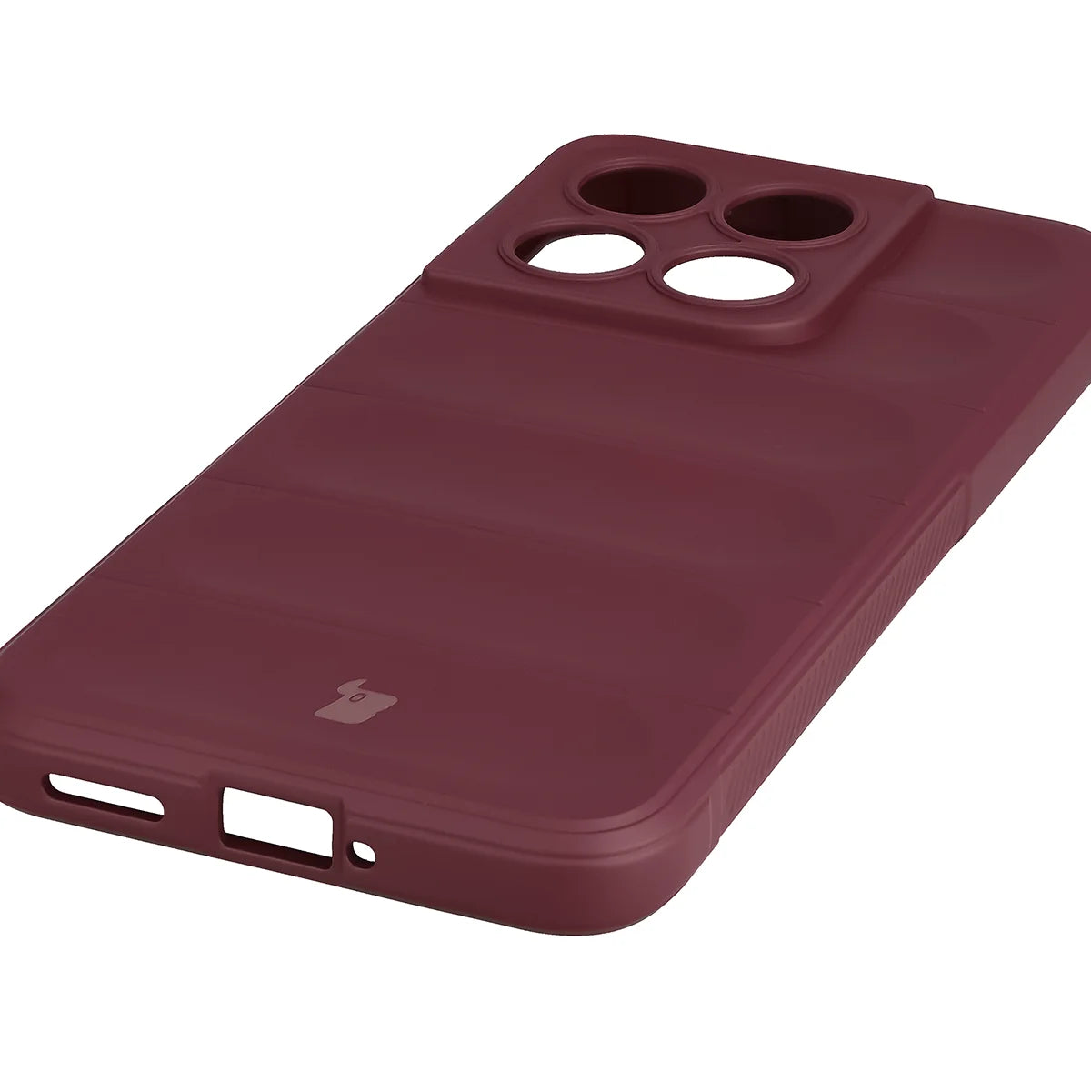 Robuste Handyhülle für Motorola Edge 70 Fusion, Bizon Case Tur, Burgunderrot
