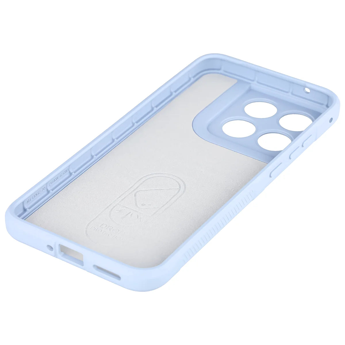 Robuste Handyhülle für Motorola Edge 70 Fusion, Bizon Case Tur, Hellblau