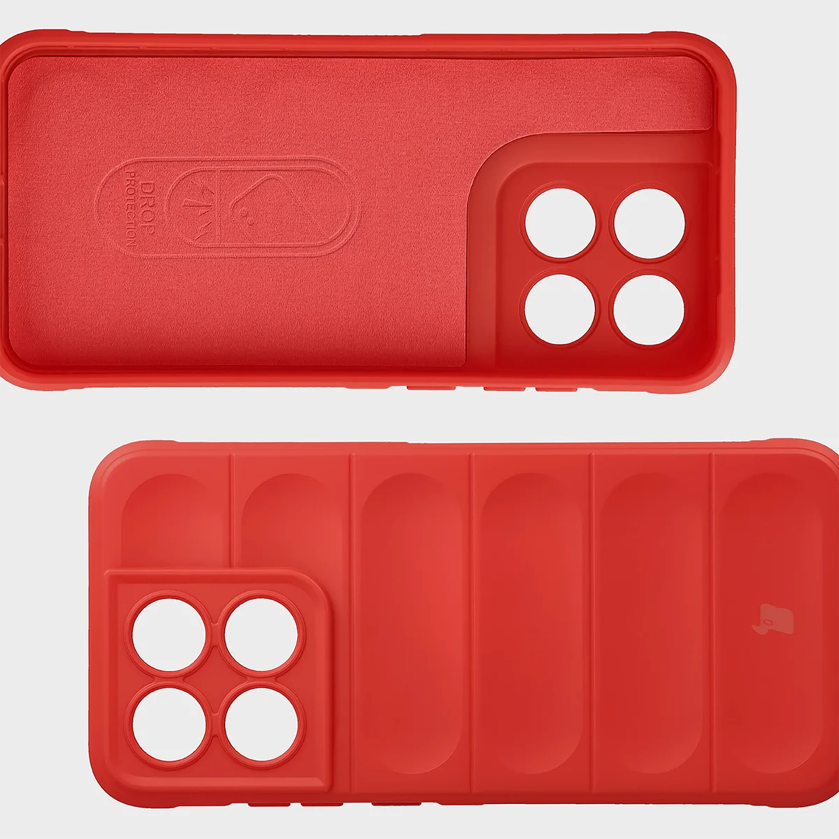 Robuste Handyhülle für Motorola Edge 70 Fusion, Bizon Case Tur, Rot