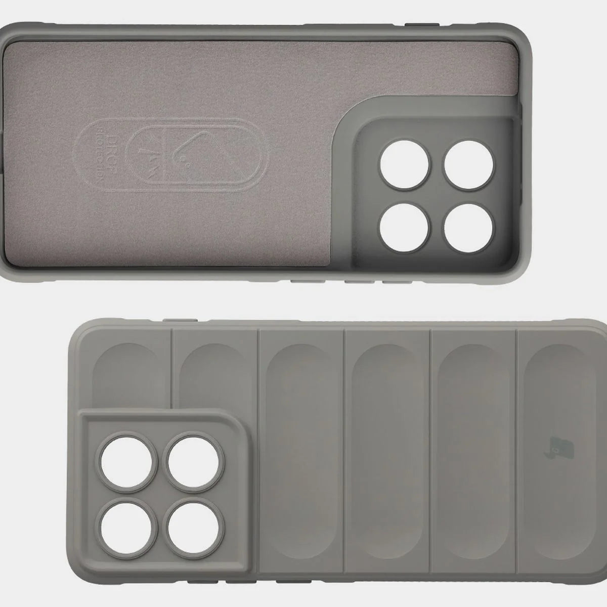 Robuste Handyhülle für Motorola Edge 70, Bizon Case Tur, Hellgrau