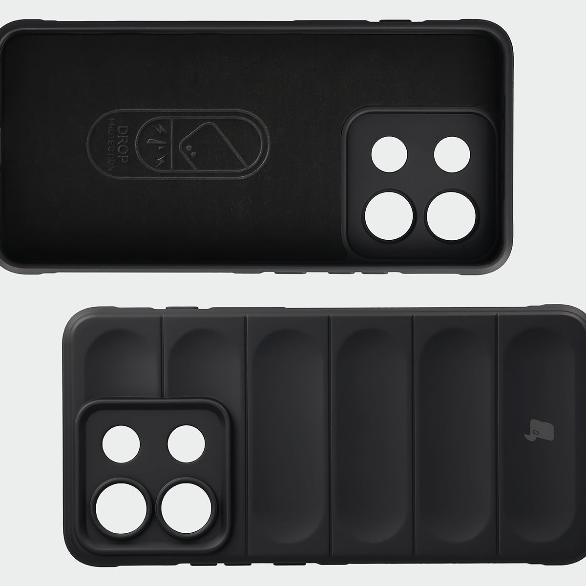 Robuste Handyhülle für Motorola Edge 70 Max, Bizon Case Tur, Schwarz (6/8)