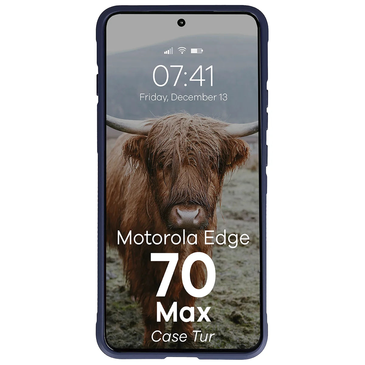 Robuste Handyhülle für Motorola Edge 70 Max, Bizon Case Tur, Dunkelblau (5/8)