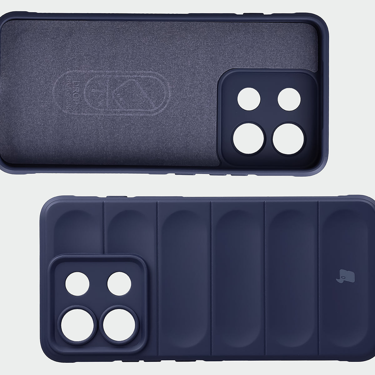 Robuste Handyhülle für Motorola Edge 70 Max, Bizon Case Tur, Dunkelblau (6/8)