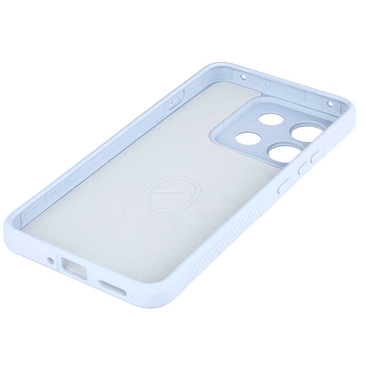 Robuste Handyhülle für Motorola Edge 70 Max, Bizon Case Tur, Hellblau (4/8)