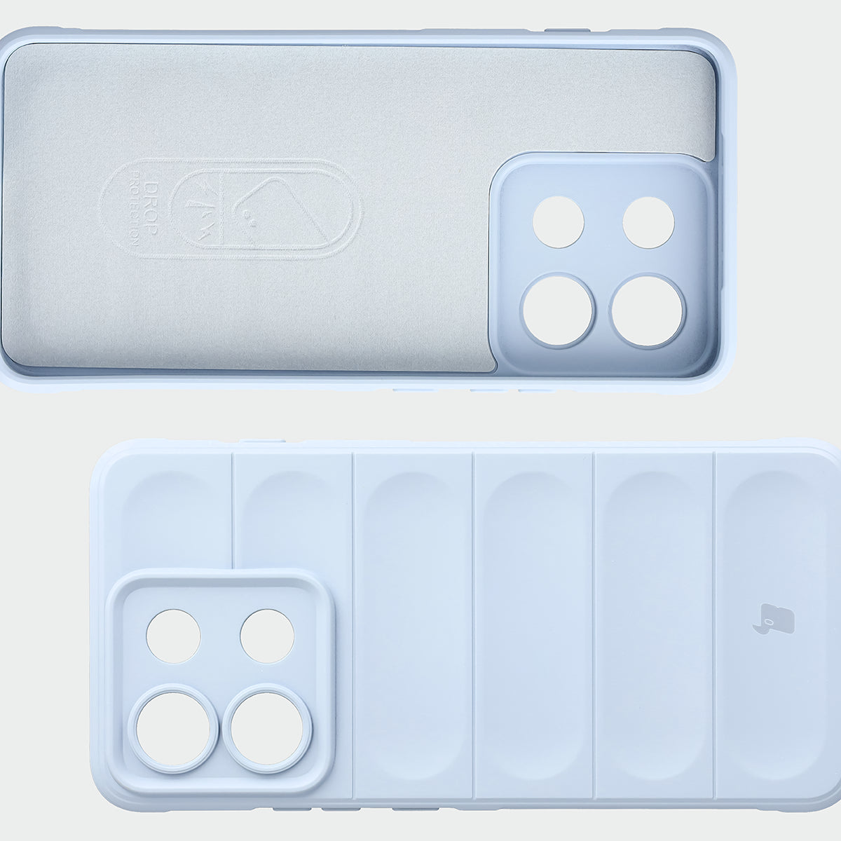 Robuste Handyhülle für Motorola Edge 70 Max, Bizon Case Tur, Hellblau (6/8)