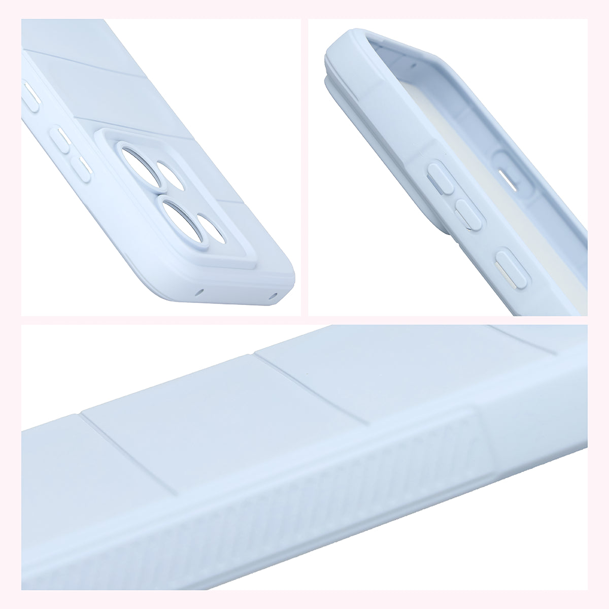 Robuste Handyhülle für Motorola Edge 70 Max, Bizon Case Tur, Hellblau (7/8)