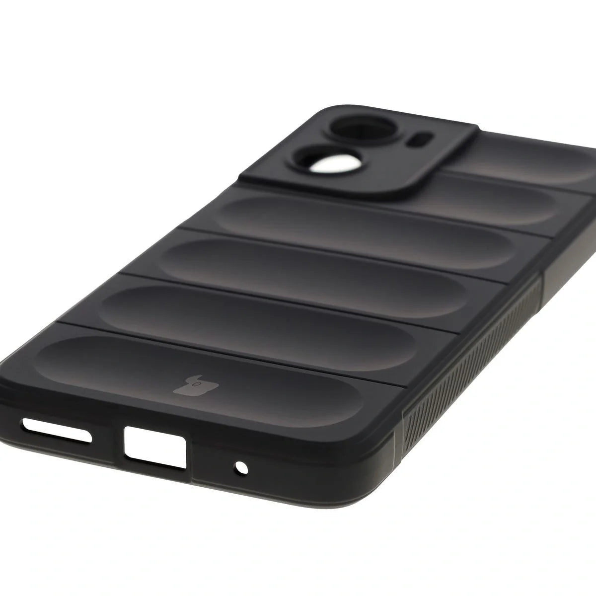 Robuste Handyhülle für Motorola Moto G05 / E15, Bizon Case Tur, Schwarz