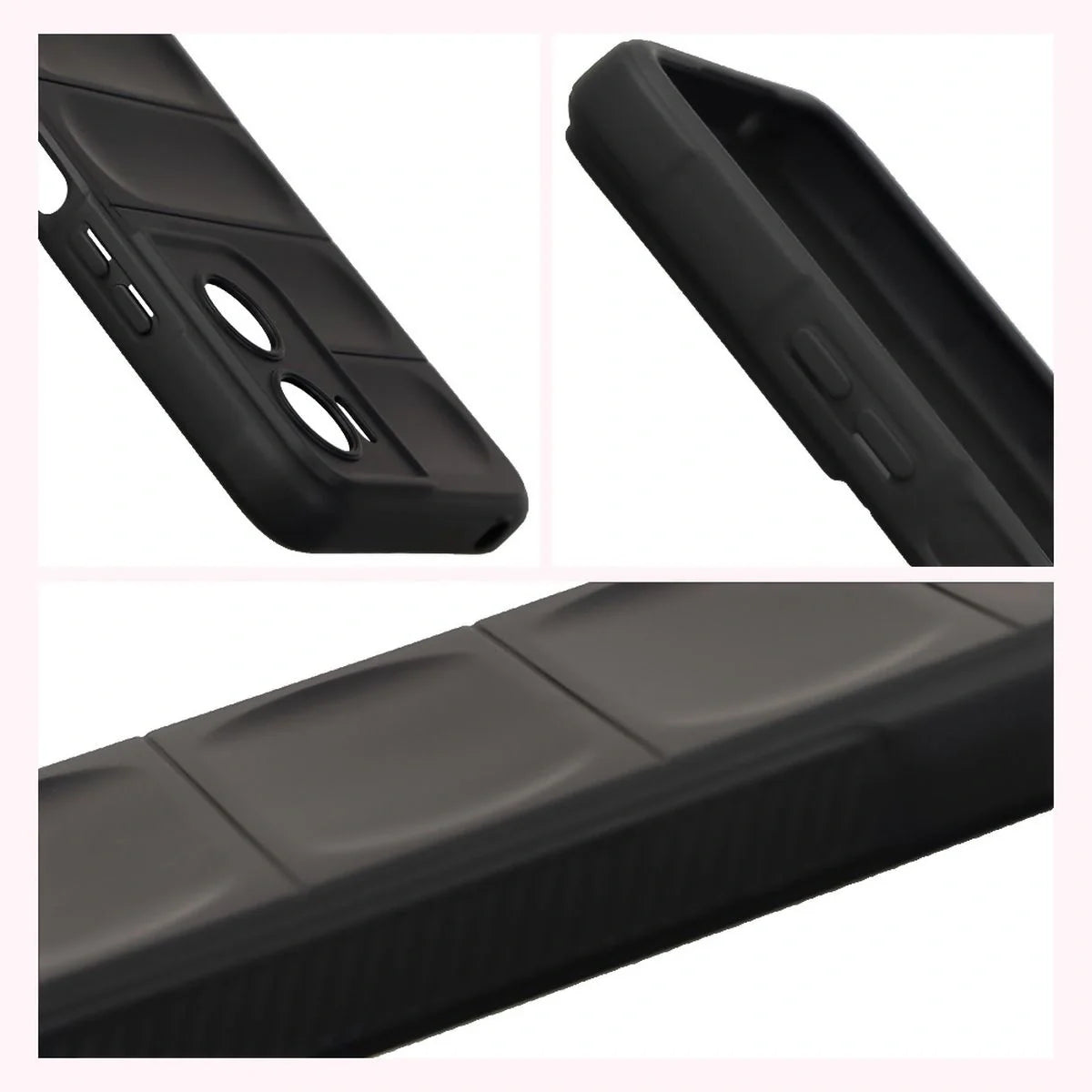 Robuste Handyhülle für Motorola Moto G06 4G / G06 Power 4G, Bizon Case Tur, Schwarz
