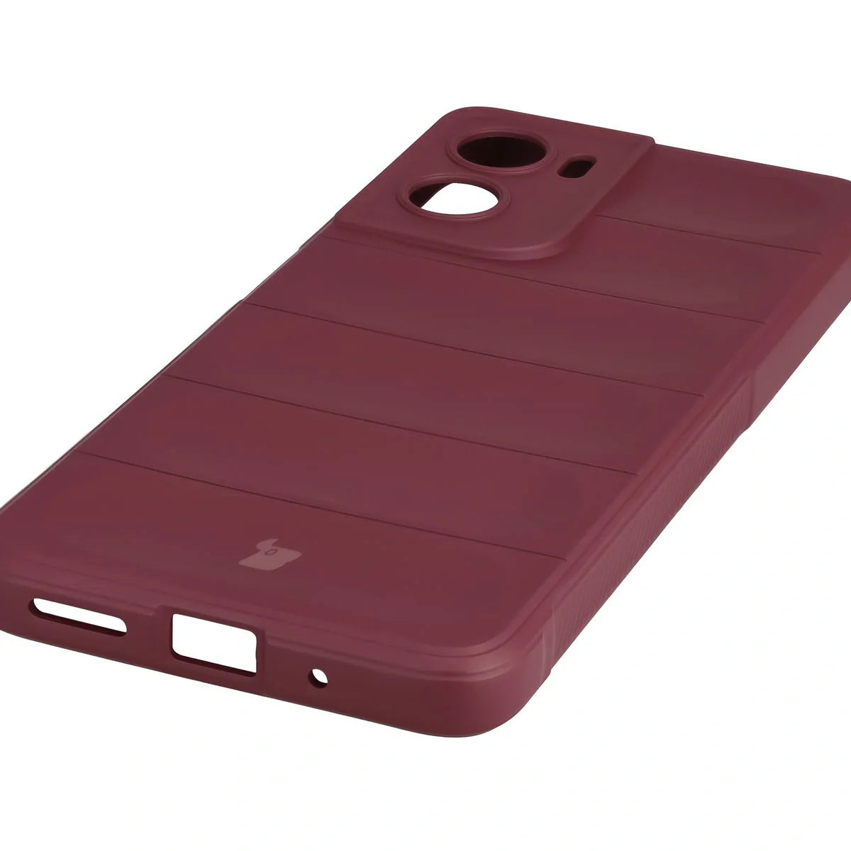 Robuste Handyhülle für Motorola Moto G06 4G / G06 Power 4G, Bizon Case Tur, Burgunderrot