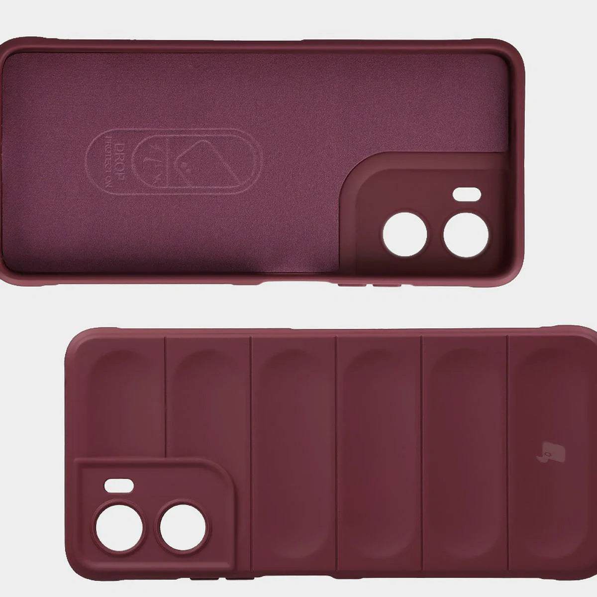 Robuste Handyhülle für Motorola Moto G06 4G / G06 Power 4G, Bizon Case Tur, Burgunderrot